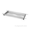 Rack de vidange de cuisine en métal durable à 2 niveaux